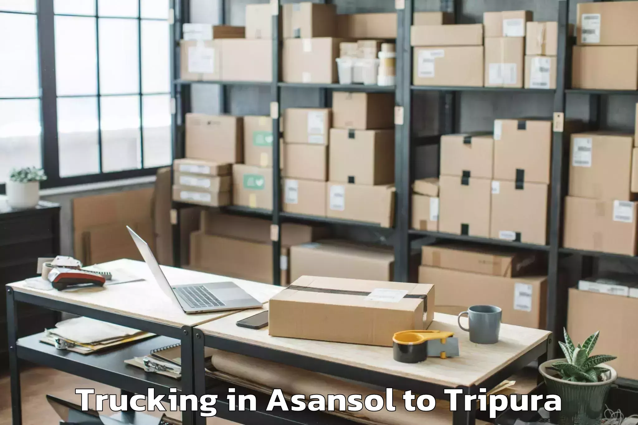 Reliable Asansol to Amarpur Gomati Trucking